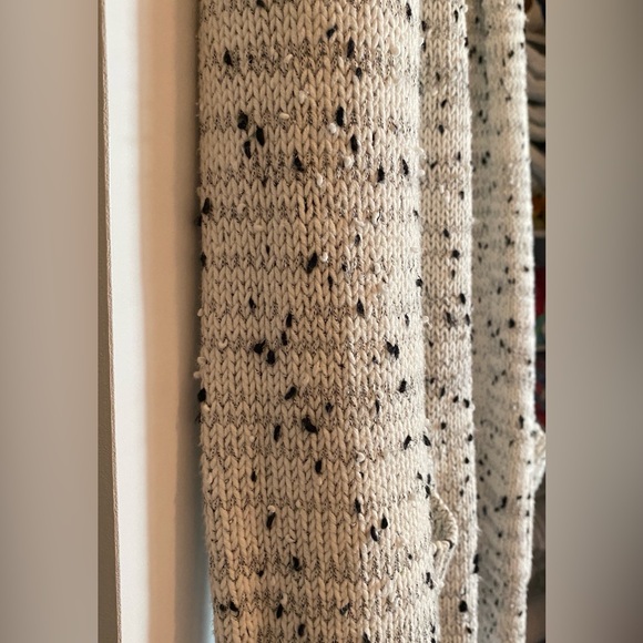 Ann Taylor Cream & Black Flecked Cardigan Size M - Picture 3 of 13